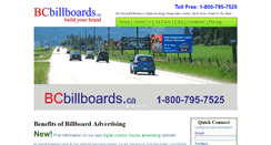 Desktop Screenshot of bcbillboards.ca